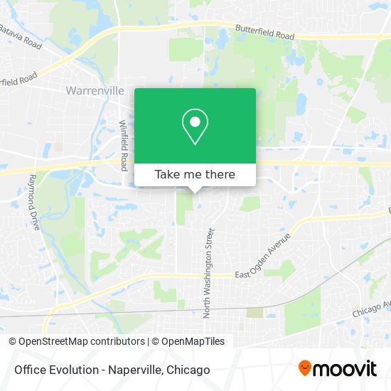 Office Evolution - Naperville map