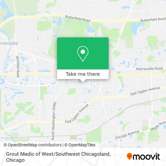 Grout Medic of West / Southwest Chicagoland map