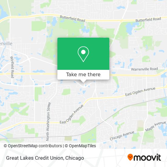 Great Lakes Credit Union map