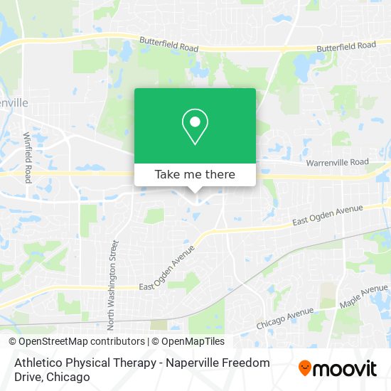 Athletico Physical Therapy - Naperville Freedom Drive map