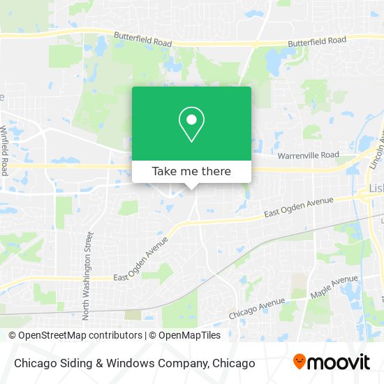 Chicago Siding & Windows Company map
