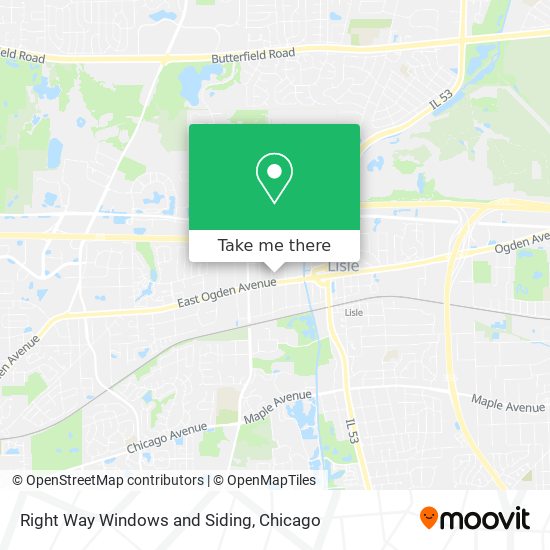 Right Way Windows and Siding map