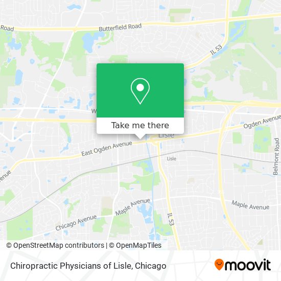 Chiropractic Physicians of Lisle map