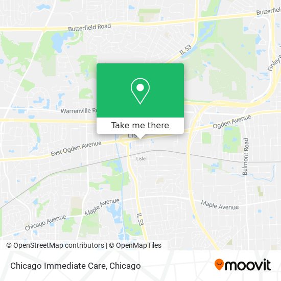 Mapa de Chicago Immediate Care