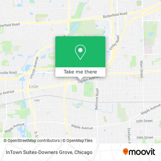 InTown Suites-Downers Grove map