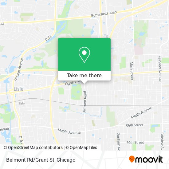 Mapa de Belmont Rd/Grant St