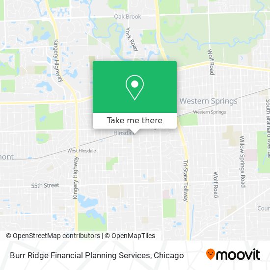 Burr Ridge Financial Planning Services map