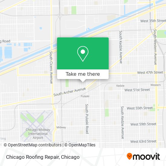 Chicago Roofing Repair map