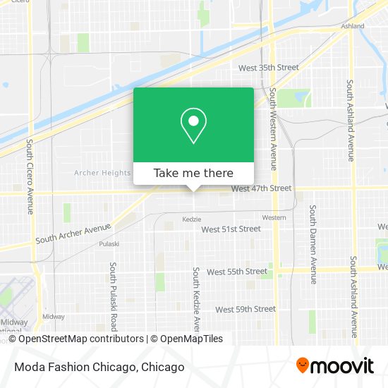 Moda Fashion Chicago map