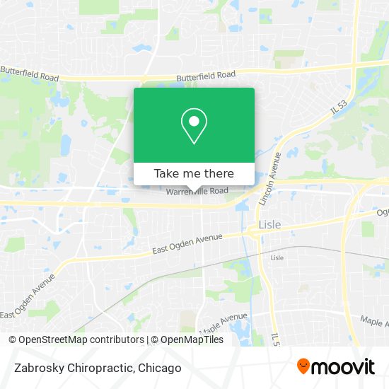 Zabrosky Chiropractic map