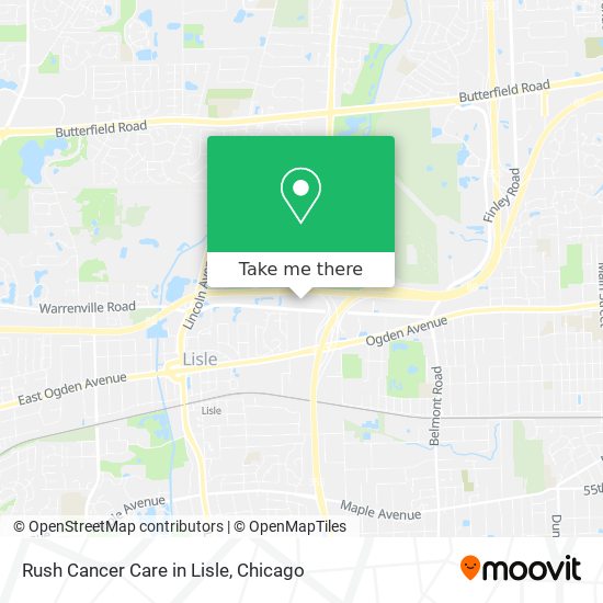 Mapa de Rush Cancer Care in Lisle