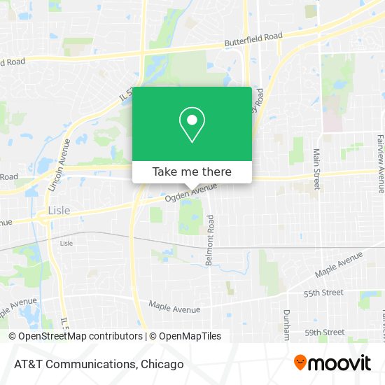 AT&T Communications map