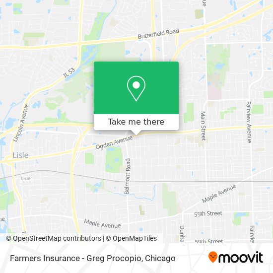 Farmers Insurance - Greg Procopio map