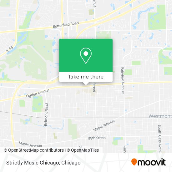 Mapa de Strictly Music Chicago