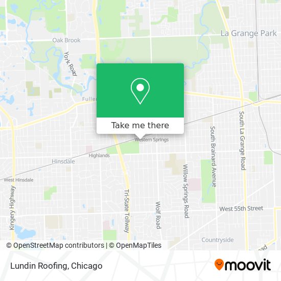 Lundin Roofing map