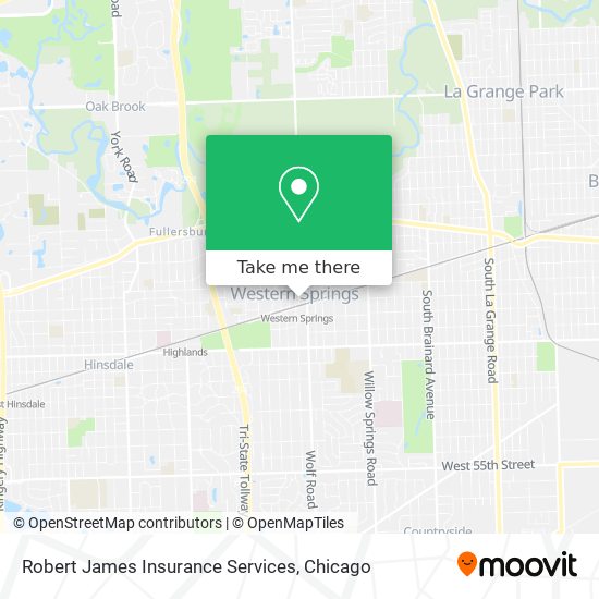 Robert James Insurance Services map