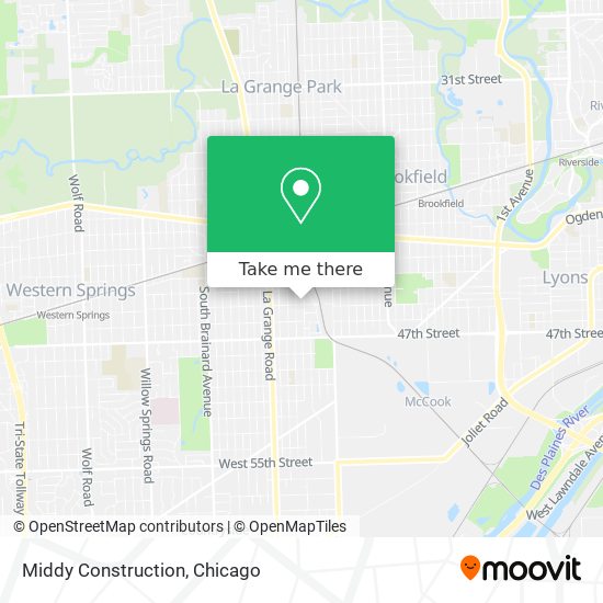 Middy Construction map