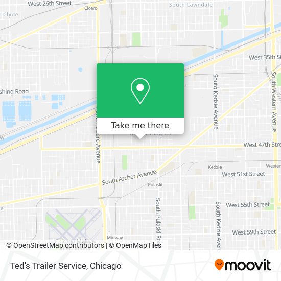 Ted's Trailer Service map