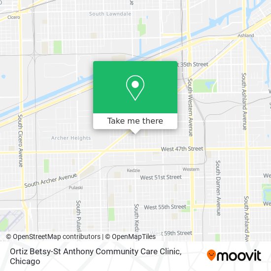 Mapa de Ortiz Betsy-St Anthony Community Care Clinic