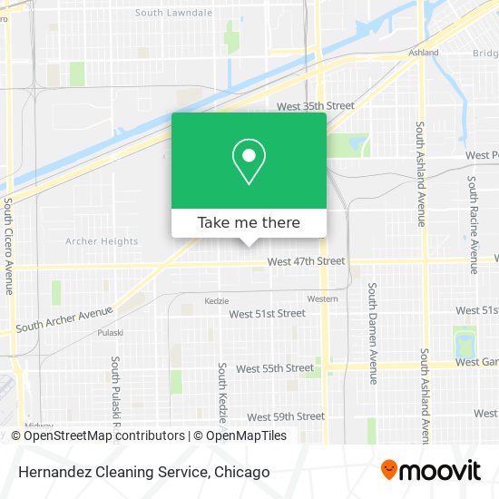 Mapa de Hernandez Cleaning Service