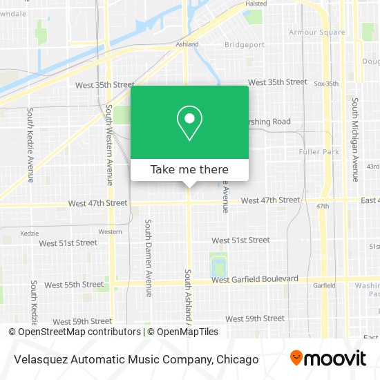 Velasquez Automatic Music Company map