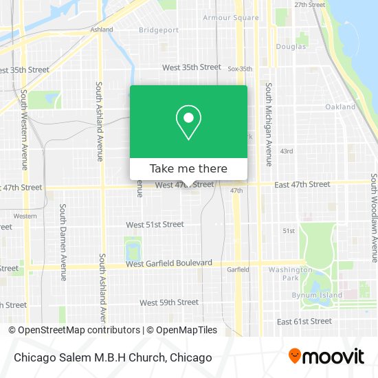 Mapa de Chicago Salem M.B.H Church