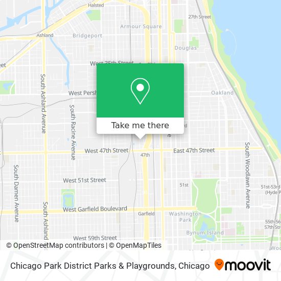 Mapa de Chicago Park District Parks & Playgrounds