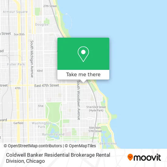 Coldwell Banker Residential Brokerage Rental Division map