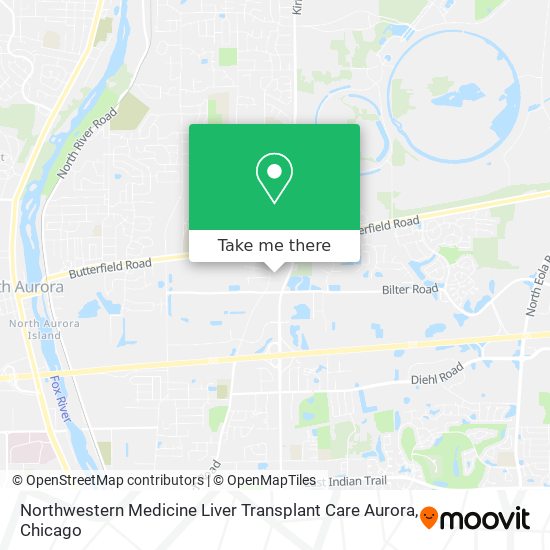 Northwestern Medicine Liver Transplant Care Aurora map