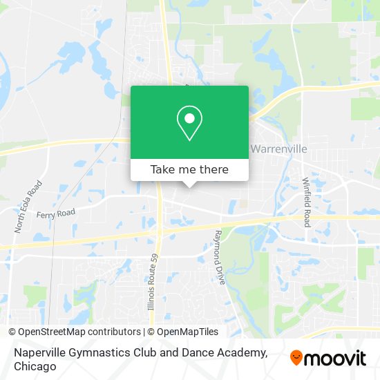 Naperville Gymnastics Club and Dance Academy map