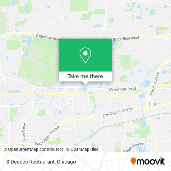Mapa de 3 Deuces Restaurant