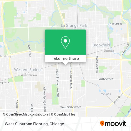 West Suburban Flooring map