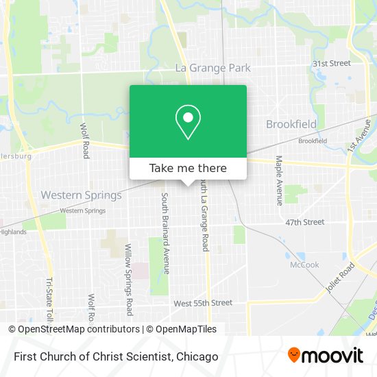 First Church of Christ Scientist map