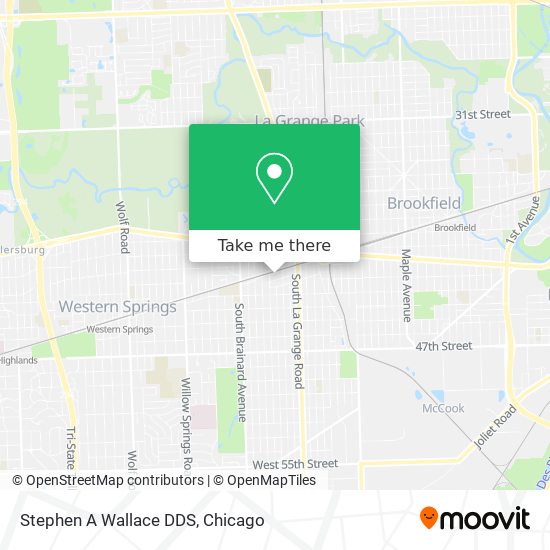Stephen A Wallace DDS map