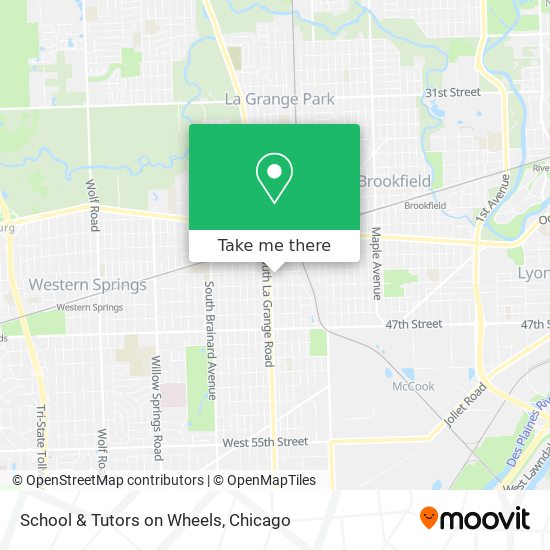 School & Tutors on Wheels map