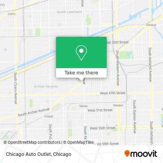 Chicago Auto Outlet map