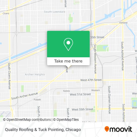 Quality Roofing & Tuck Pointing map