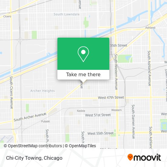 Chi-City Towing map