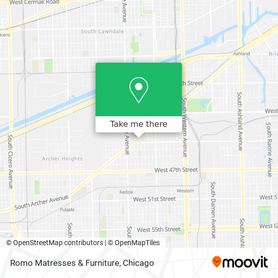 Mapa de Romo Matresses & Furniture