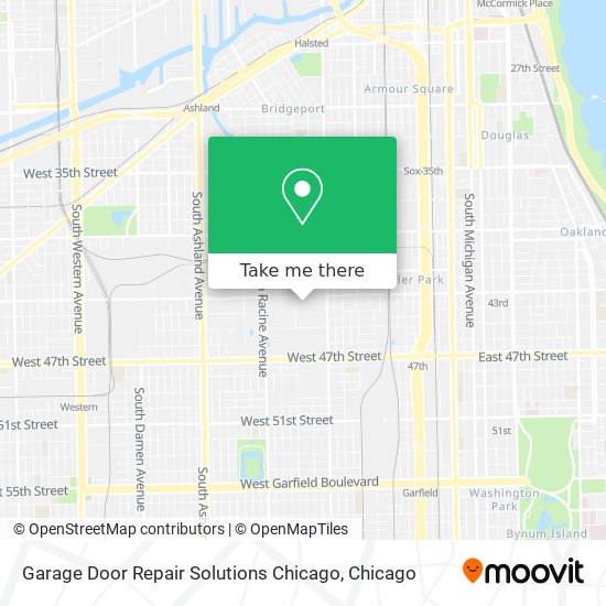 Mapa de Garage Door Repair Solutions Chicago