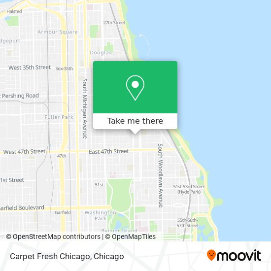 Mapa de Carpet Fresh Chicago