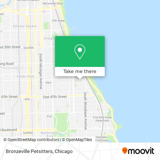 Bronzeville Petsitters map