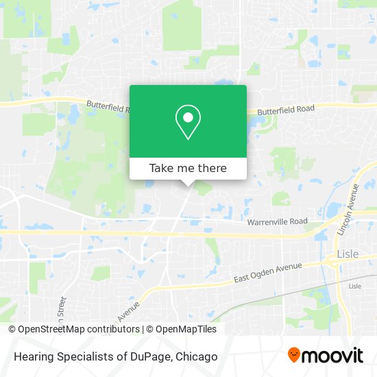 Hearing Specialists of DuPage map