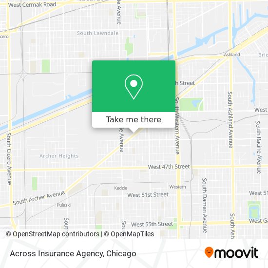 Mapa de Across Insurance Agency