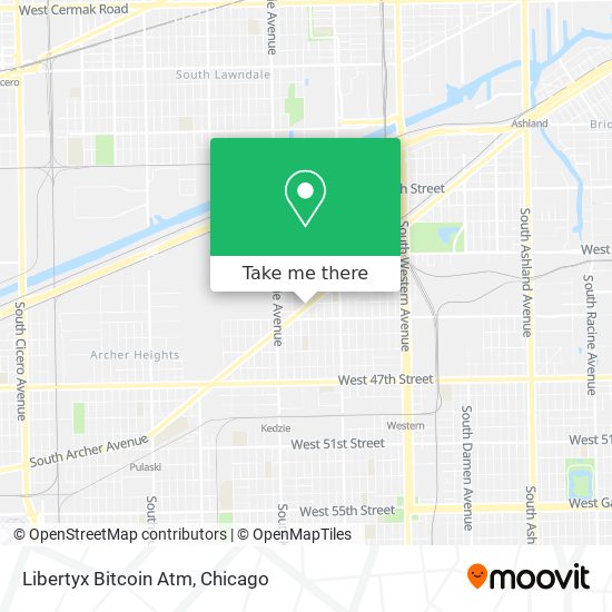 Mapa de Libertyx Bitcoin Atm