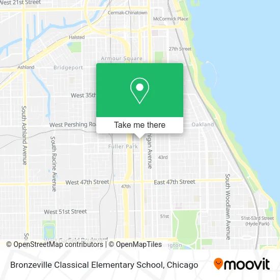 Bronzeville Classical Elementary School map