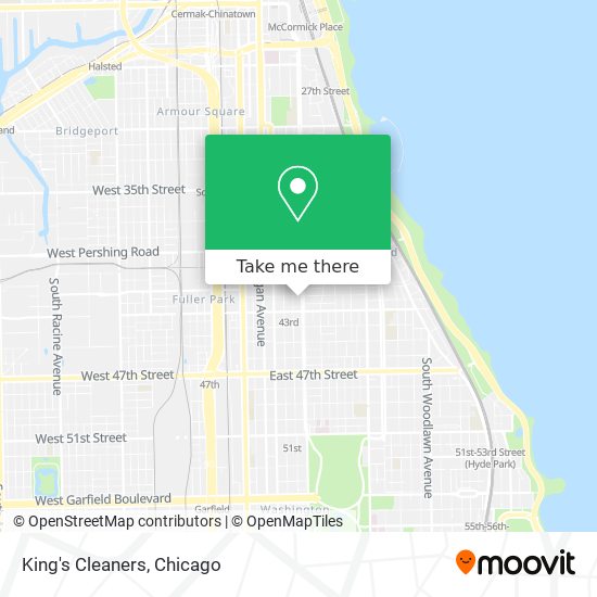 King's Cleaners map