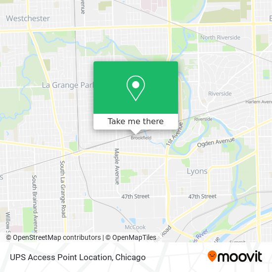 Mapa de UPS Access Point Location