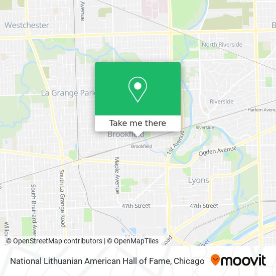 Mapa de National Lithuanian American Hall of Fame