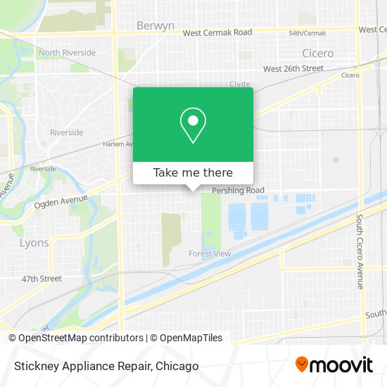 Stickney Appliance Repair map